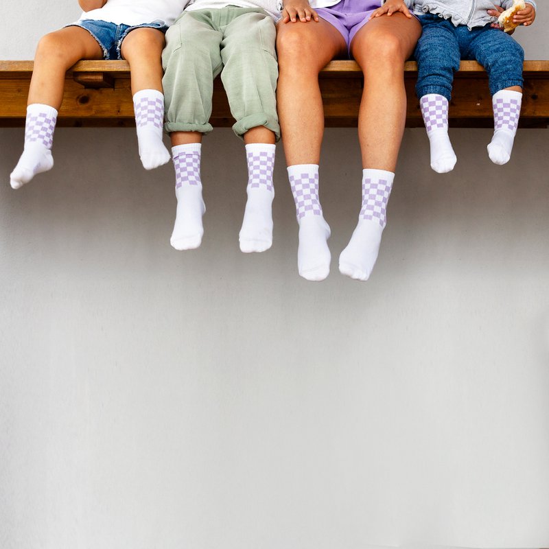 OLD SCHOOL LILAS SOCKS for Kids