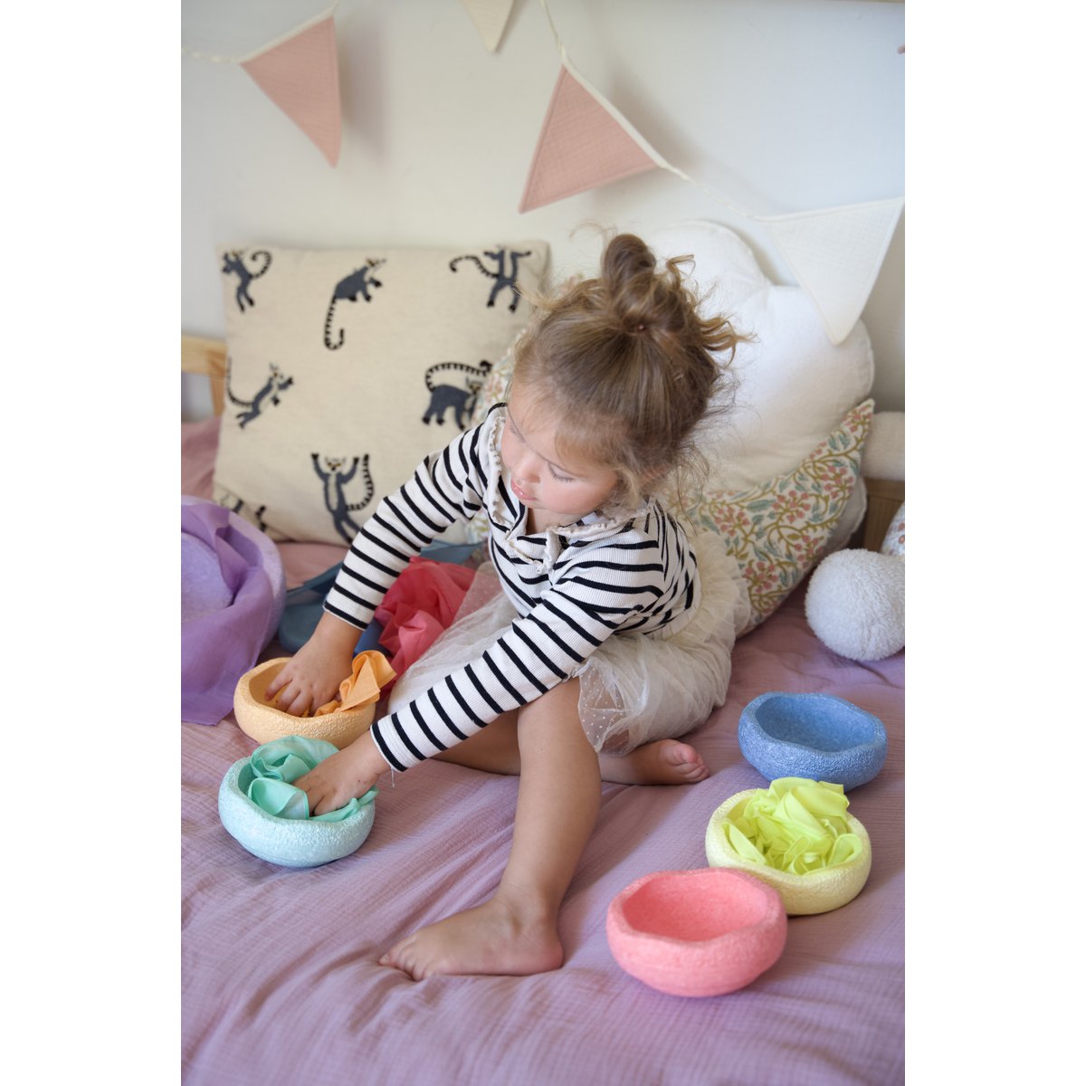 Play scarf play cotton 75x75 1 pcs spieltuch speeldoek speelkatoen