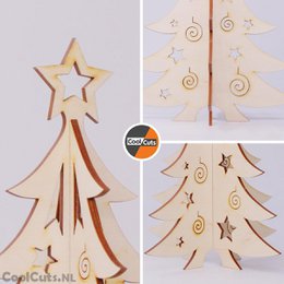Sapin de Noël en bois 33cm