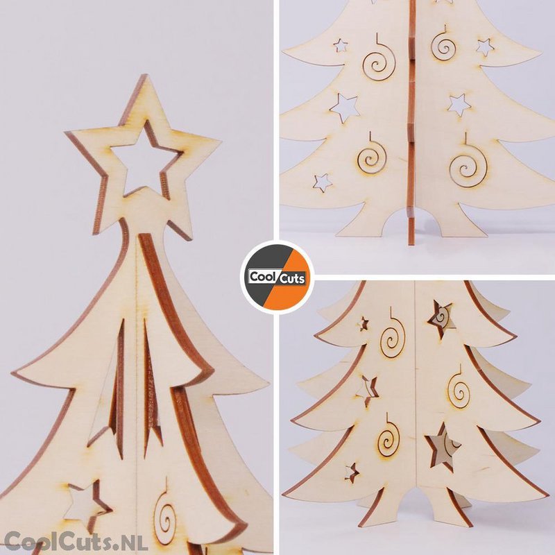 Sapin de Noël en bois 33cm