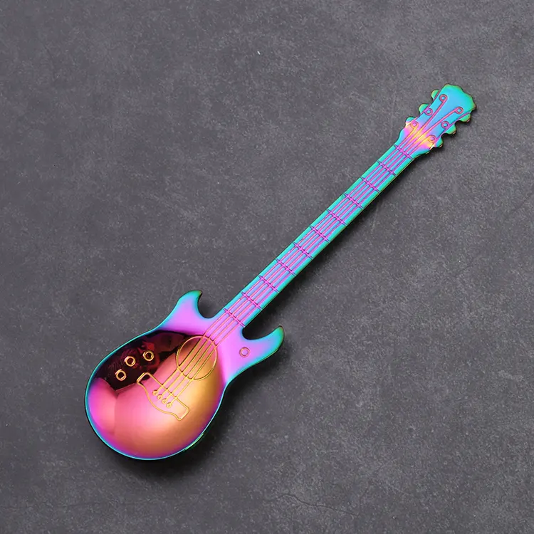Löffel „Gitarre“ – Für Tee, Kaffee oder Desserts – 4 Farben erhältlich