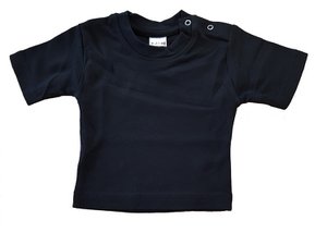 Baby T-Shirt Kurzarm schwarz