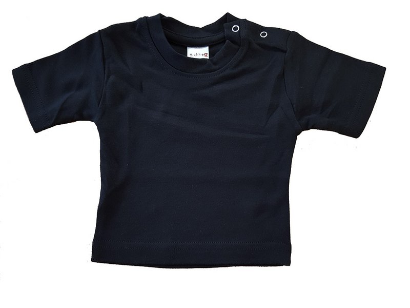 Baby t-shirt kortærmet sort