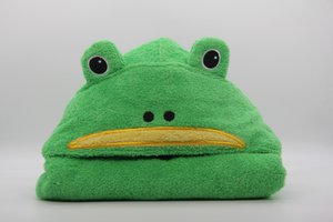 Organic bath poncho frog