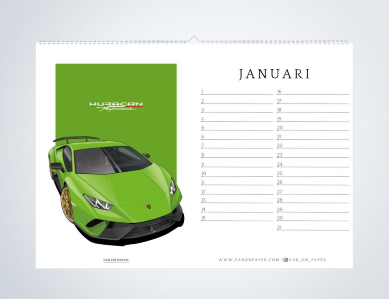 Car Birthday Calendar