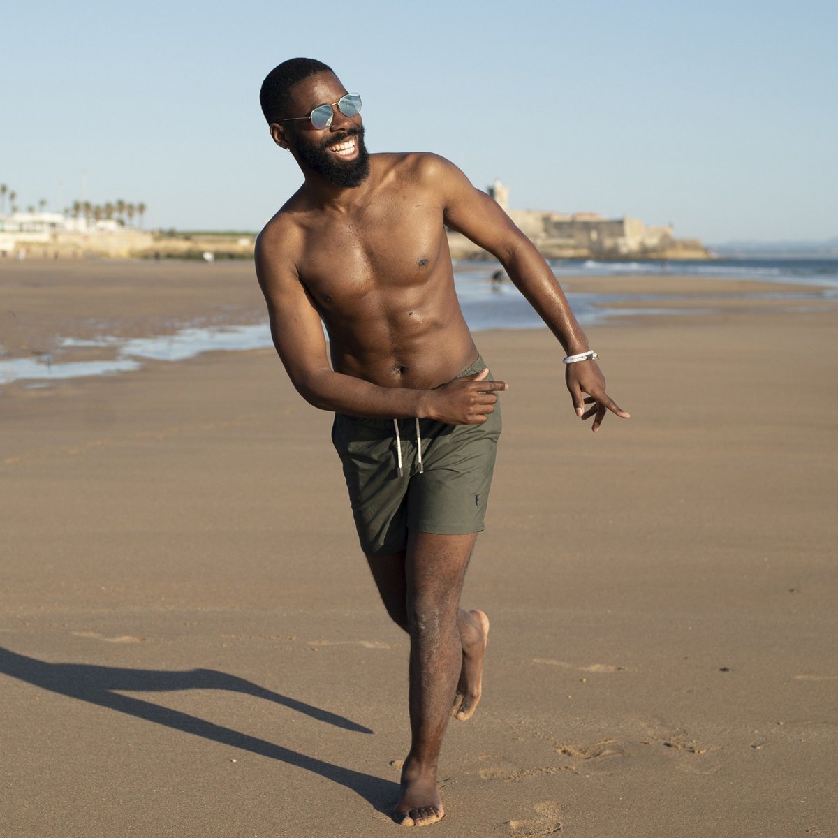 Maillots de bain vert armée | Vêtements de plage Sanwin