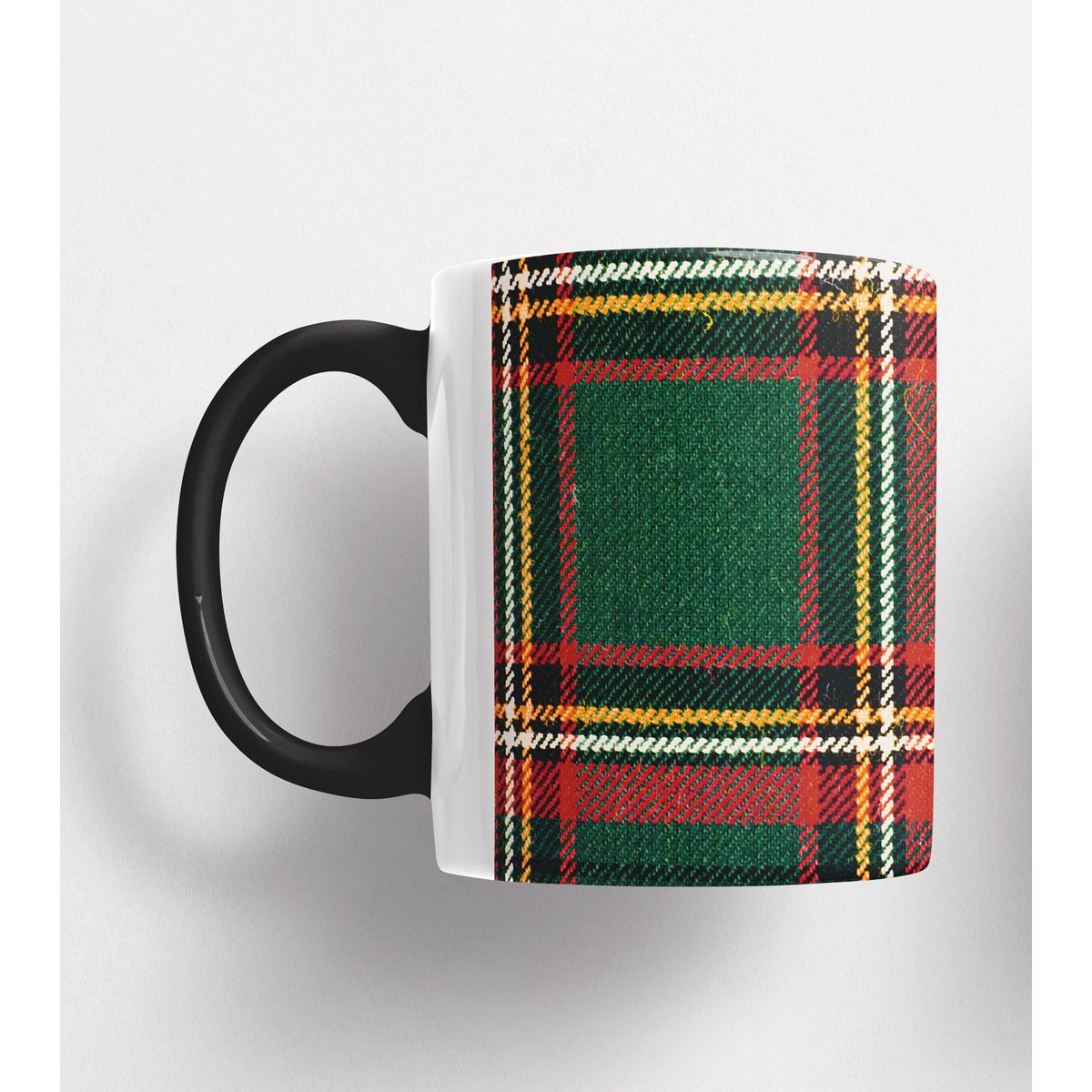 Tazza in Ceramica Tartan 325ml - QUADRATI VERDE/ROSSO