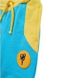 Bio Baby Softbundhose für Jungen Jogginghose, Gelb-Blau