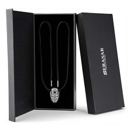 Leren ketting "Schedel"