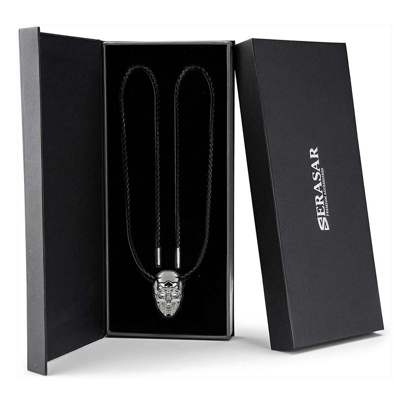 Leren ketting "Schedel"
