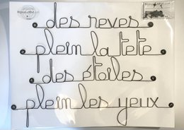 Wandbeschriftungen aus Draht – Traumhafte Schlafzimmerdekoration