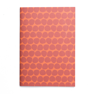 Notebook DIN A5 stones rust red