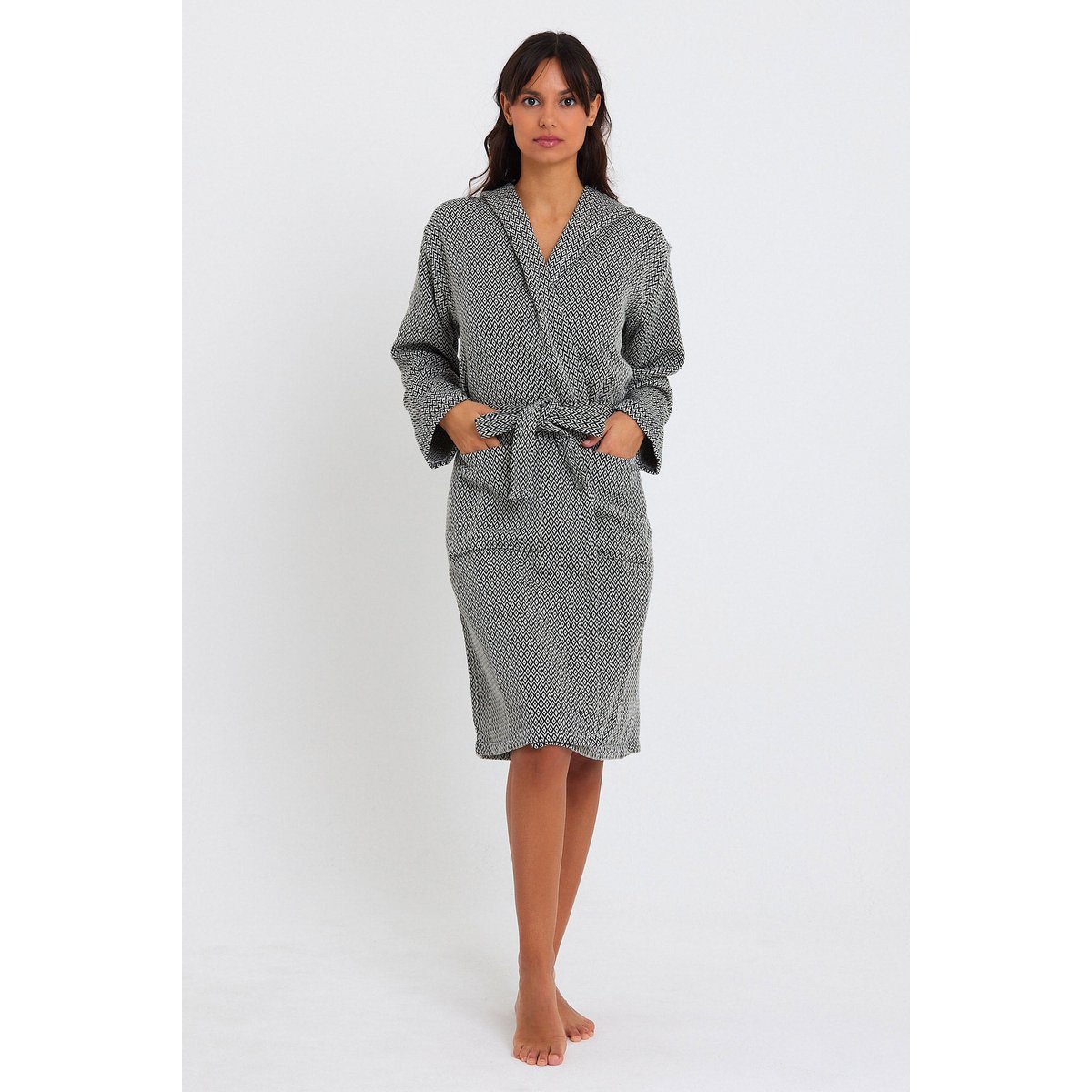 Crystal Bathrobe -Black