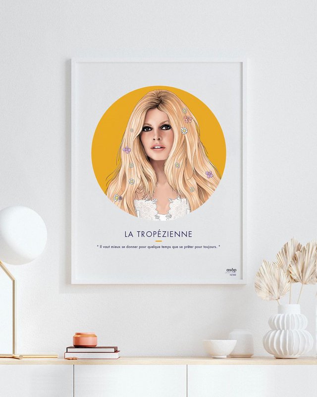 Poster "LA TROPÉZIENNE" 30x40cm