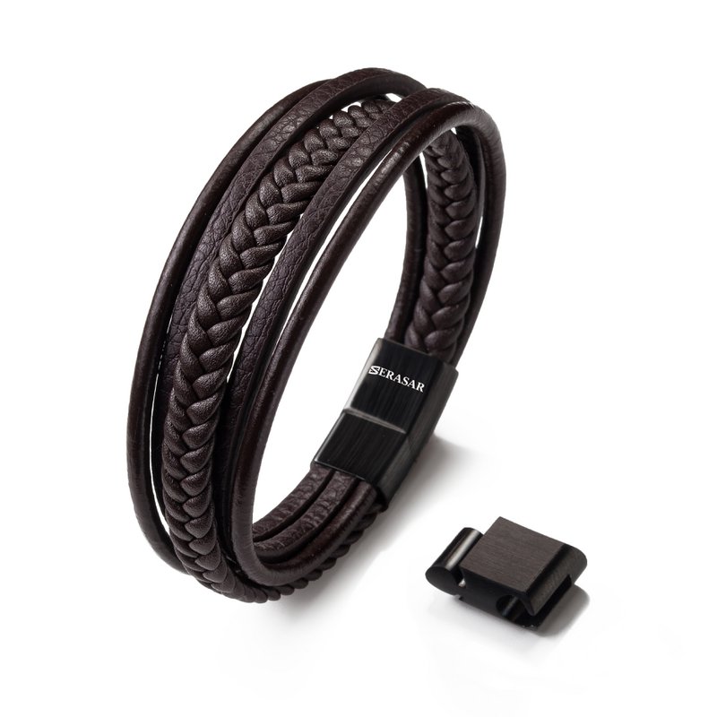 Leather bracelet "Braid"
