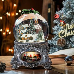 Magnifica palla di neve musicale “Christmas Story”, con illuminazioni, Tempesta di neve automatica