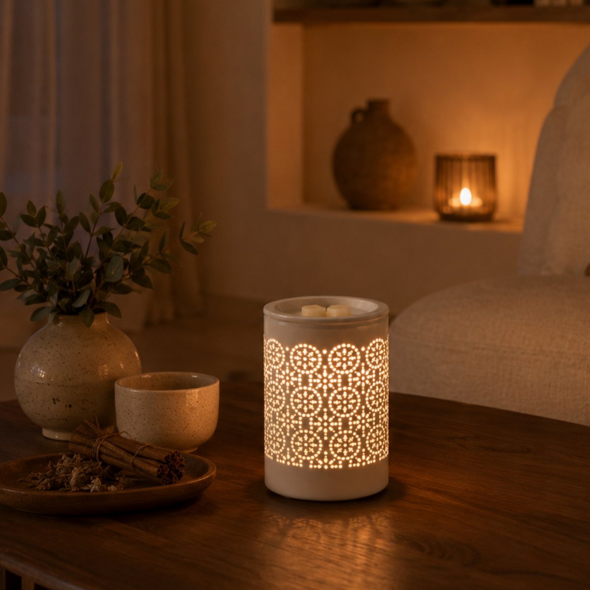 Soft Heat Diffuser – Calorya n°4 – Lampe og diffusion – Duftende voks, dufte og æteriske olier – Keramik – Dekorativ idé
