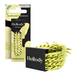 Stylish braided hair ties in a vibrant yellow color. Strong hold without feeling pressure, suitable for all outfits, and 100% handmade.
