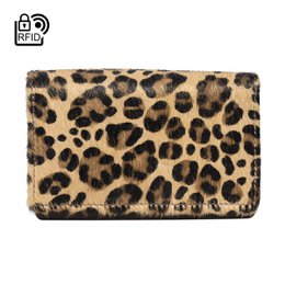 Cartera Mujer Piel Marron Oscuro RFID En 8 Estampas – Arrigo