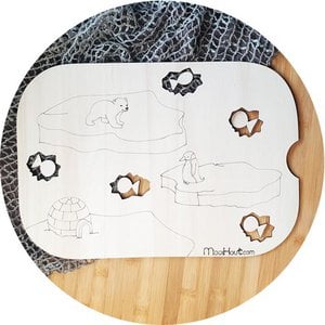 Trofast insert Ikea Flisat tafel. Thema Winter