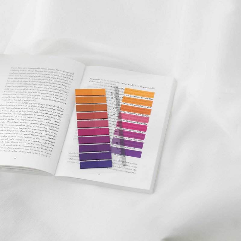 Dromerige horizon | Ordenen plaknotities | Transparante sticky notes voor markering | Plakstrips | Paginamarkering