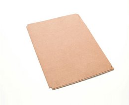 Porte documents en cuir recyclé avec intercalaires