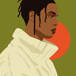 Poster "ASAP Rocky Green" - A4 & 30x40cm - Art print