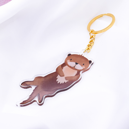 Sleutelhanger Otter Animal Acryl - Inwijdingsfeest Cadeau Otter Leuke sleutelhanger