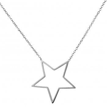 Chain star open gepolijst staal