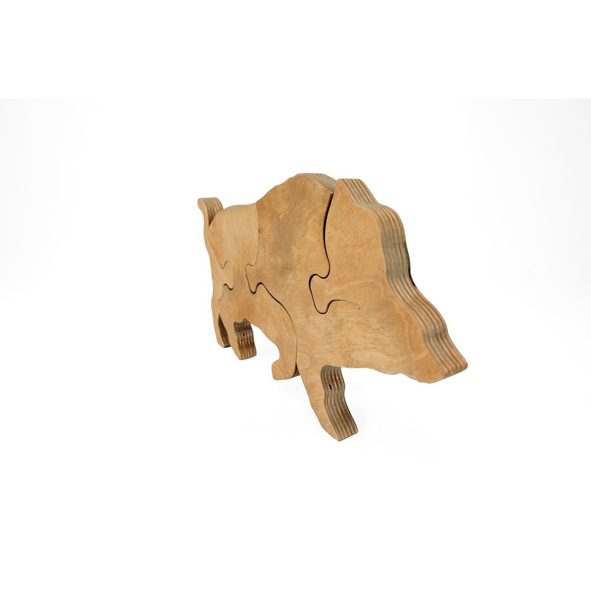 Holzpuzzle Wildschwein