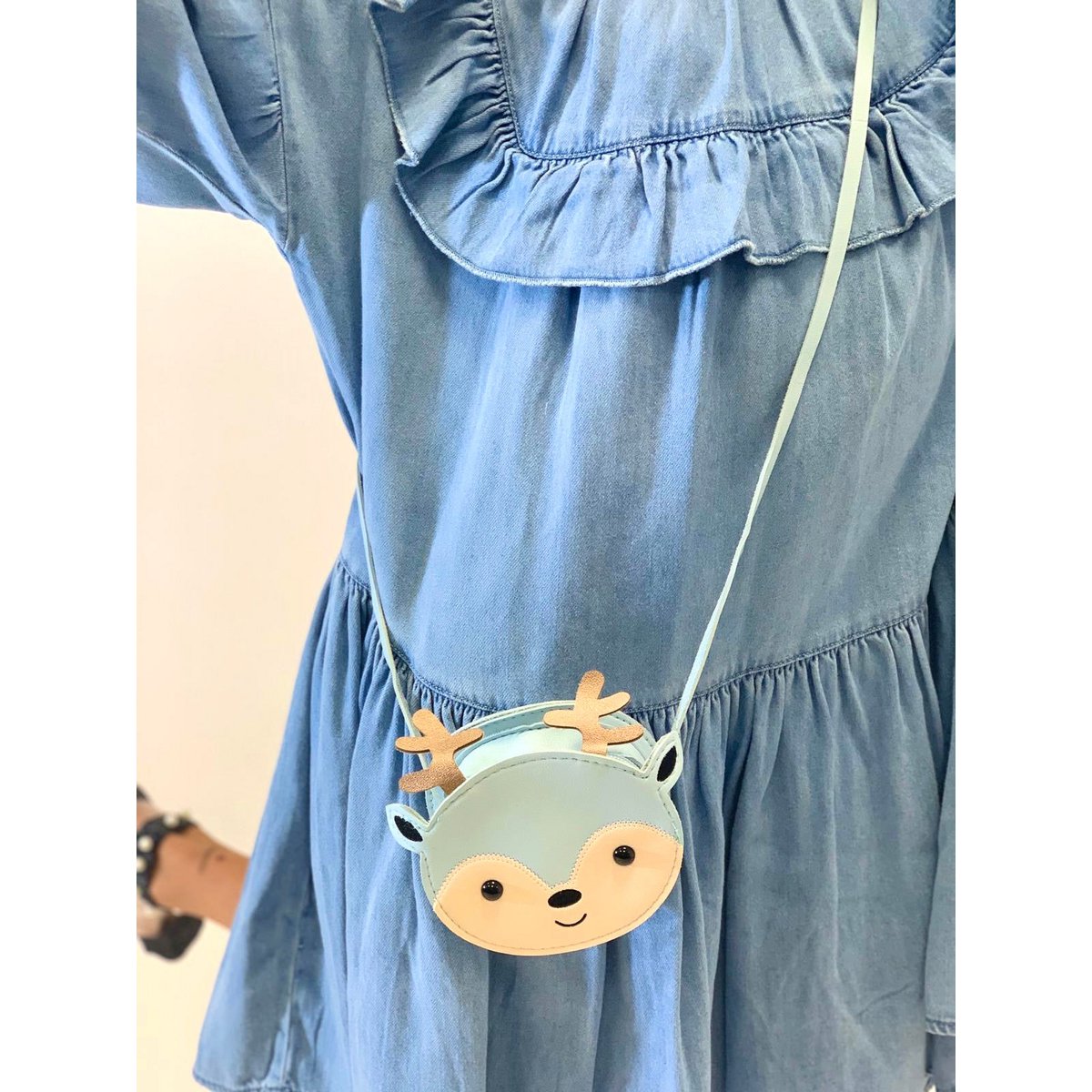Children's shoulder bag - Shoo the little Rennes blue