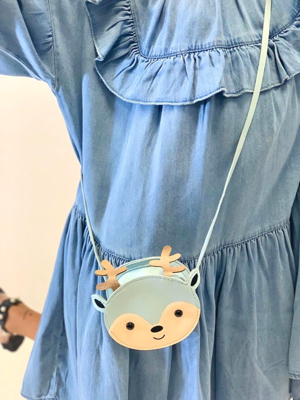 Children's shoulder bag - Shoo the little Rennes blue