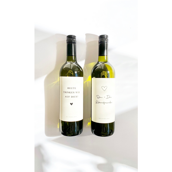 Zestaw etykiet na wino (2 sztuki) - różne motywy