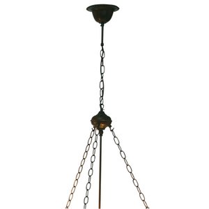 Kabelpendelkette Tiffany 100 cm Brauner Eisenpendula -Lampe