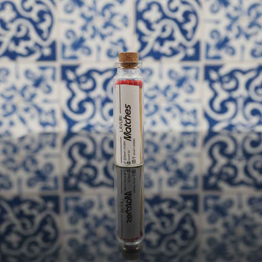 LAVURI® Match in tube with lid and striking surface, approx. 20 matches each