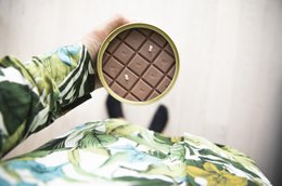 Bougie de barre de chocolat
