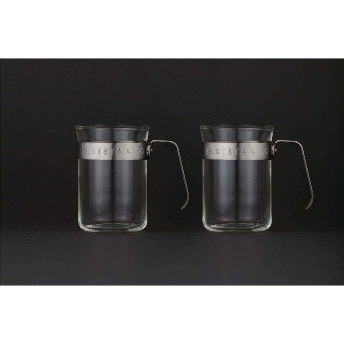 Barista & Co - coffee cup set of 2 pieces 200 ml - silver