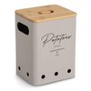 Vorratsdose "Potatoes" mit Bambusdeckel, 5100 ml, Metall, greige, FSC 100%