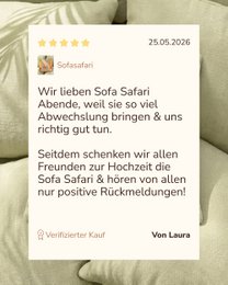 Safari sur canapé – coffret expérience pour couples