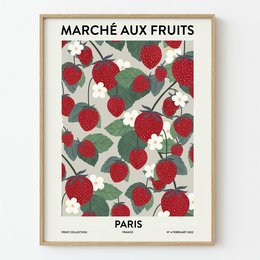 Frugtmarked Paris Kunsttryk