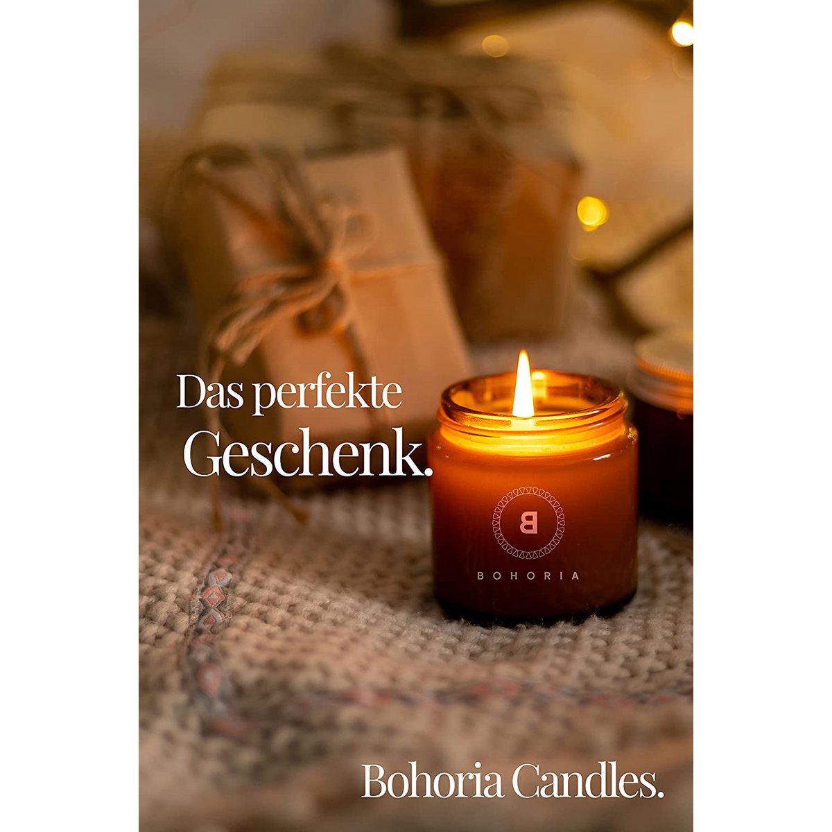 Aromatherapy scented candle 200g – 5 scent variations, natural wax, 40h