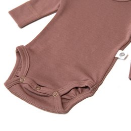 Langarm-Body aus Wolle – Merinowolle – Twilight Mauve