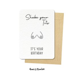 Postkarte - Schüttle deine Titten, es ist dein Geburtstag