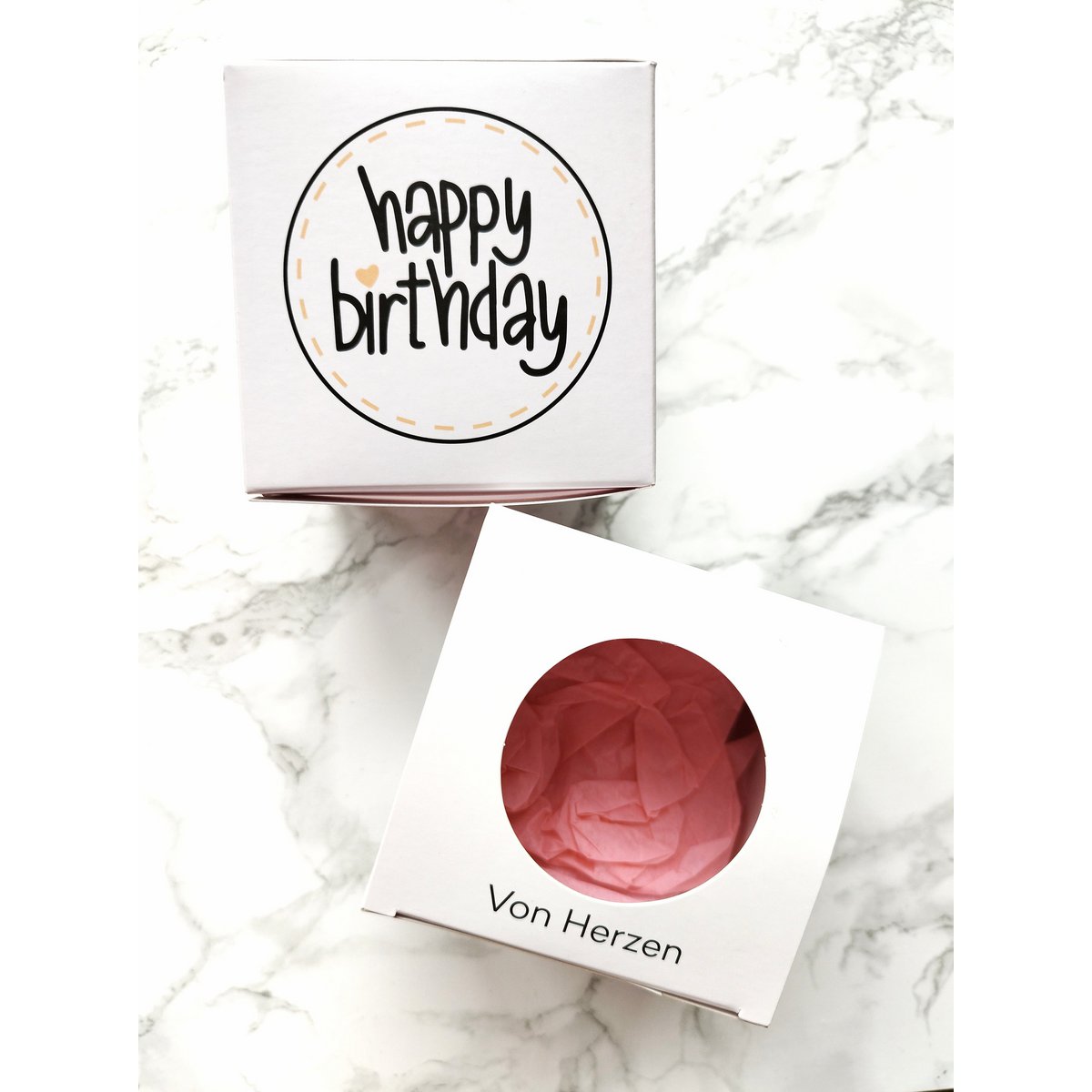 Gift cube "HAPPY BIRTHDAY"