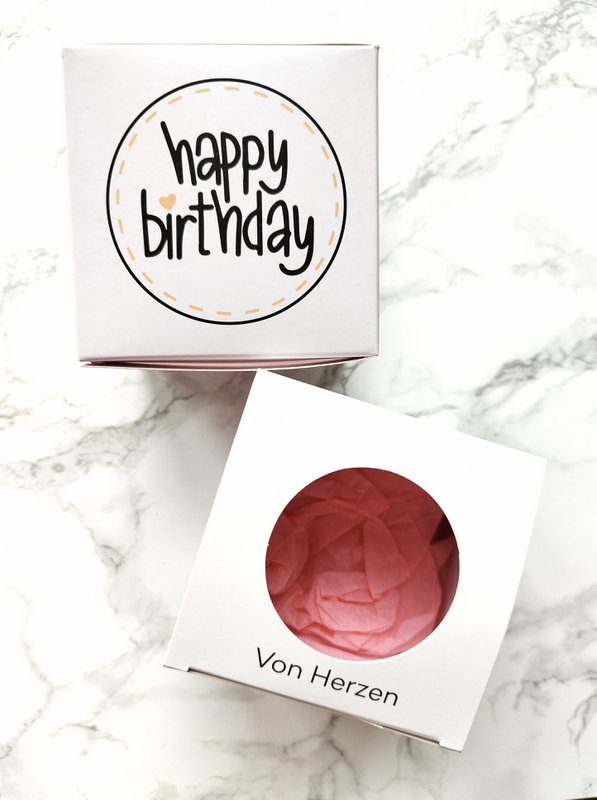 Cubo de regalo "FELIZ CUMPLEAÑOS"