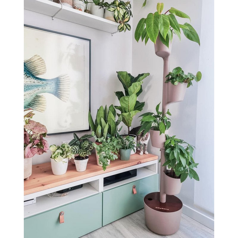 Jardinera Vertical Auto-riego 4 macetas