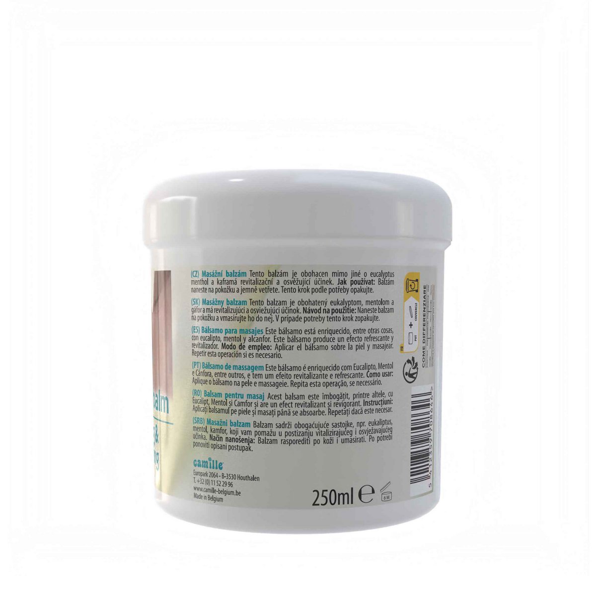 Camille Cosmetics | Massage balm - spierbalsem - 250ml
