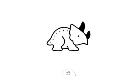 Temporary tattoo: Dinosaur