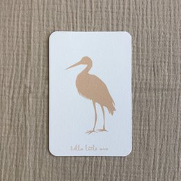 Grußkarte Geburt Storch