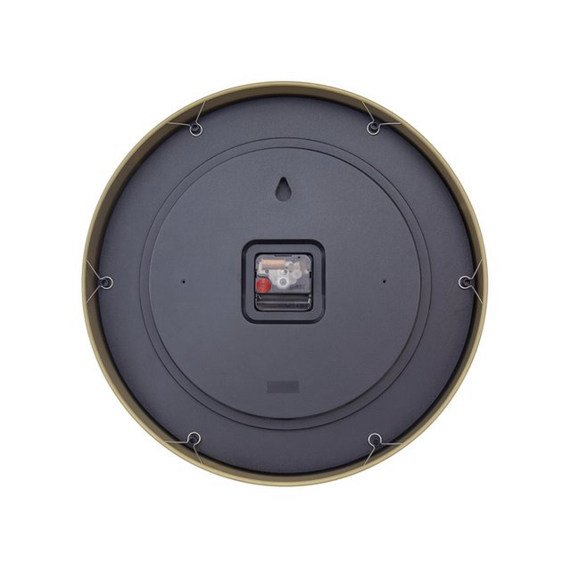 Reloj de pared NeXtime Berlin L 40cm aluminio caqui